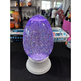 Valerie 8.5" Illuminated Glittered Egg Lights Purple New no box same day ship