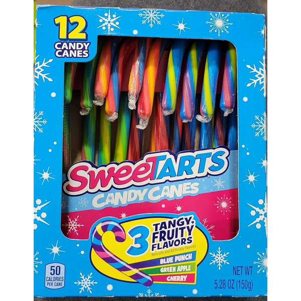 6 Boxes Limited Edition Sweet Tarts Candy Canes, 12 in each box exp 2025