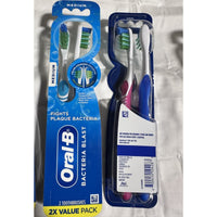 6ct Oral-B Bacteria Blast 3x2Pk Color Changing Indicator -8 Toothbrushes MEDIUM