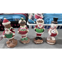 Valerie Parr Hill Set of 4 Holiday Figures with Sweet Treats by Valerie NIB