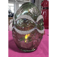 Valerie Parr Hill Illuminated 4" Mercury Glass Glitter Egg New in Box