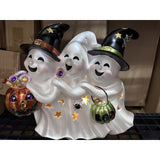 *RARE* QVC hay & harvest Halloween 12” 3 ghost friends trick or treat