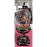 Valerie Parr Hill Lighted Scarecrow Water Globe Glitter Swirl lantern