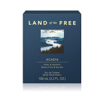 Land of the Free Acadia Cool & Aquatic Eau De Toilette Spray 3.3 fl oz Sealed