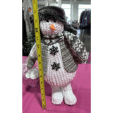 14 " Leaning Snowman Figure by Valerie Parr Hill