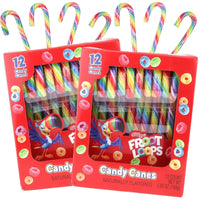 6 Boxes Limited Edition Fruit Loops Candy Canes, 12 in each box exp 2025