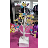 16” Lighted Blue yellow pink purple Gum Drop Candy Tree Valerie Parr Hill RARE