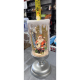 Valerie Parr Hill Santa Glitter Swirl Glitter Water Snow Globe Candle