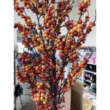 Valerie Parr Hill 54" Orange Fall autumn Pip Berry Tree in planter bucket NIB